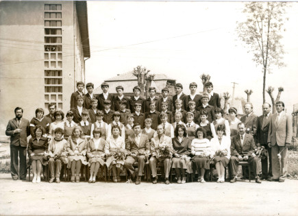 A VIII. B osztály ballagása 1988-ban